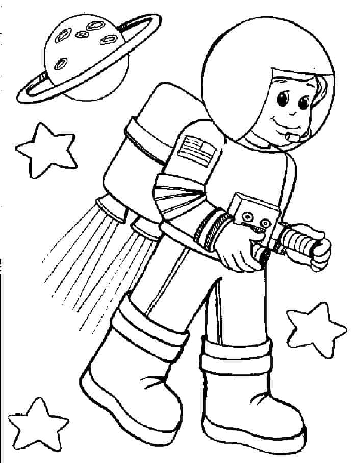 Free Printable Astronaut Coloring Pages
