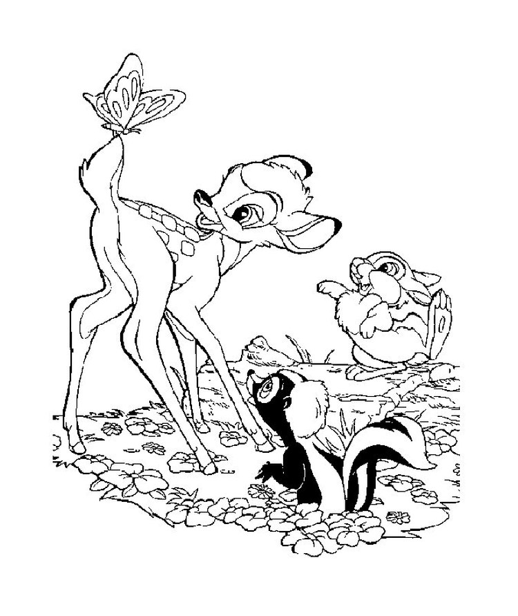 Free Printable Bambi Coloring Pages