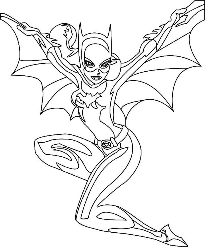 Free Printable Batgirl Coloring Pages