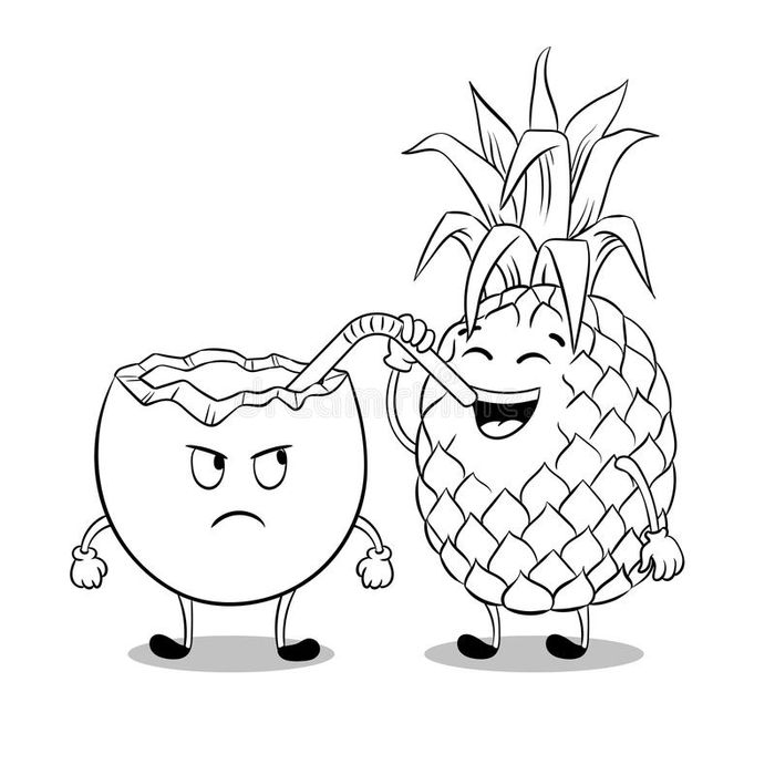 Free Printable Coloring Pages Cartoon Pineapple