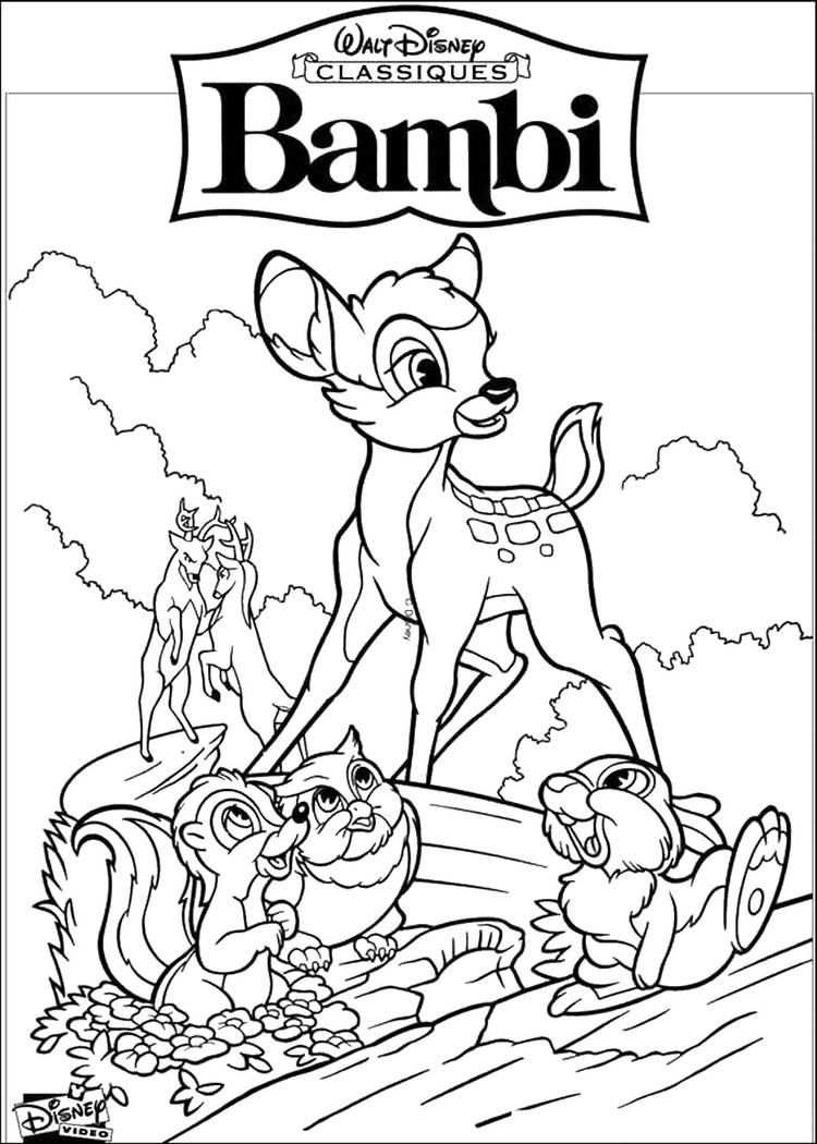 Free Printable Coloring Pages For Kids Bambi