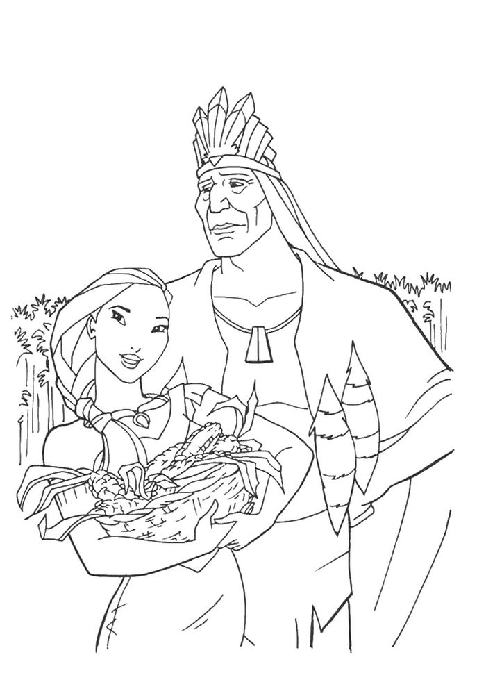 Free Printable Coloring Pages Of Pocahontas