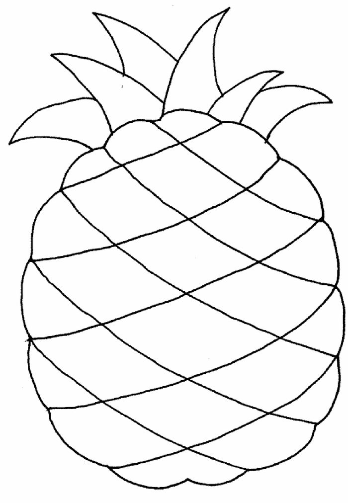 Free Printable Coloring Pages Pineapple