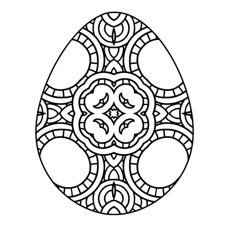 Free Printable Easter Egg Coloring Pages For Adults