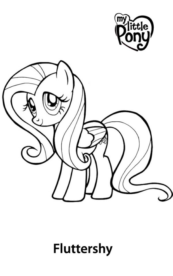 Free Printable Fluttershy Coloring Pages