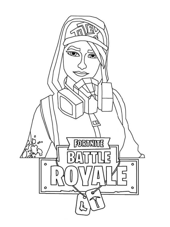 Free Printable Fortnite Female Characters Coloring Pages