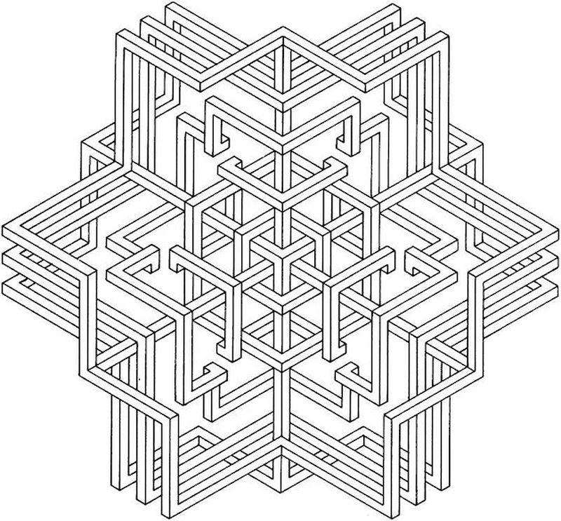 Free Printable Geometric Coloring Pages For Kids