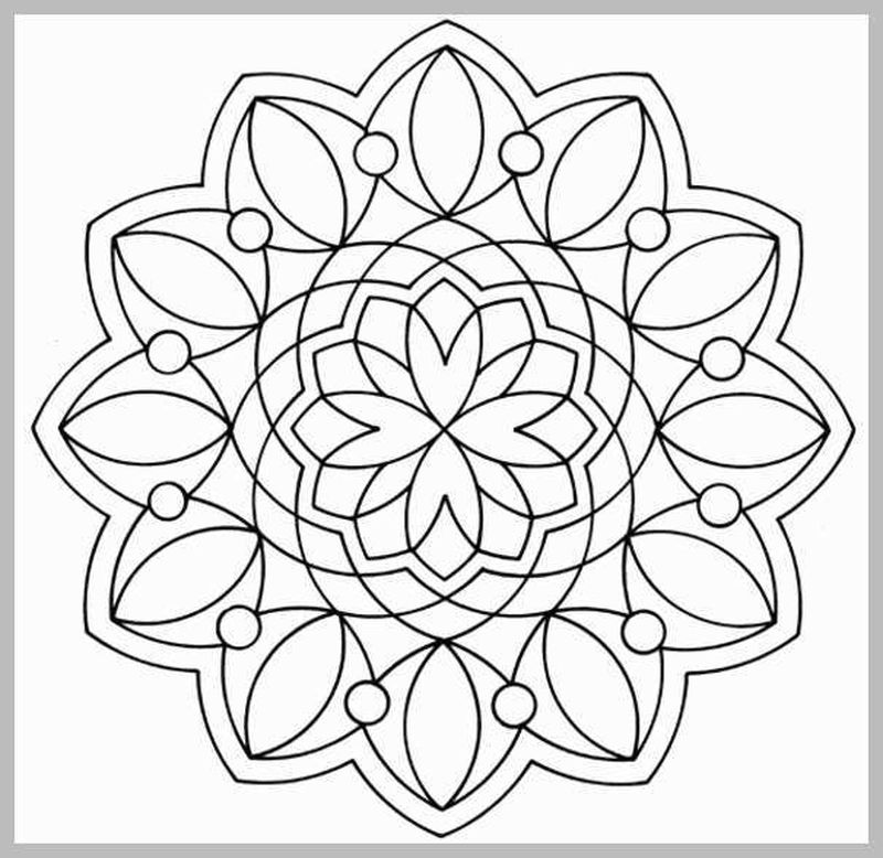 Free Printable Geometric Design Coloring Pages