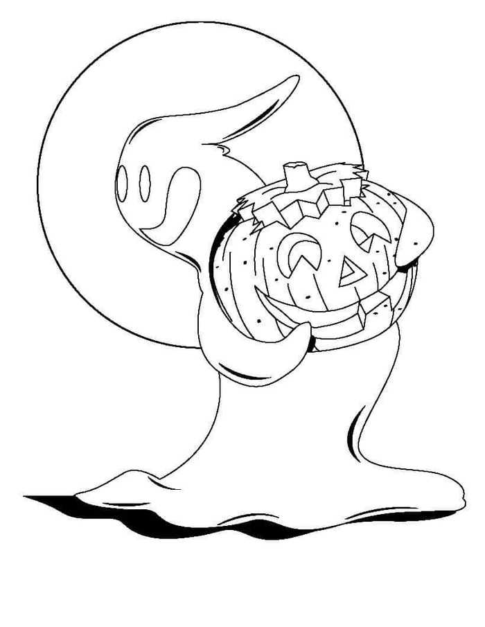 Free Printable Halloween Ghost Coloring Pages