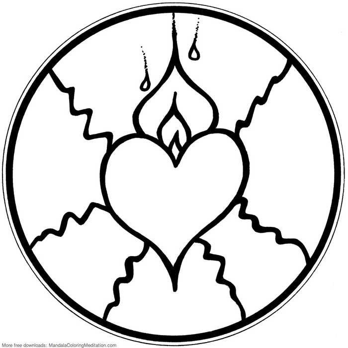 Free Printable Heart Coloring Page