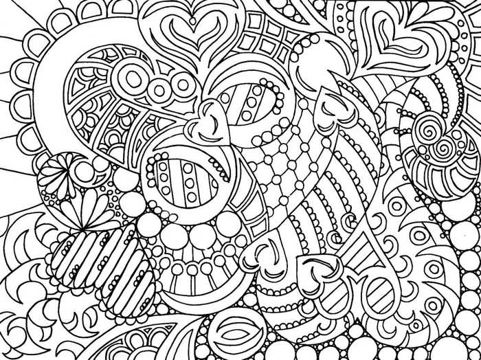 Free Printable Heart Coloring Pages For Adults