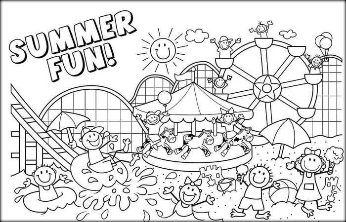 Free Printable June Coloring Pages