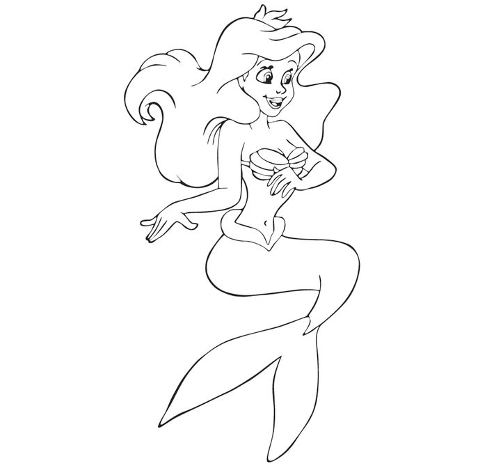 Free Printable Little Mermaid Coloring Pages