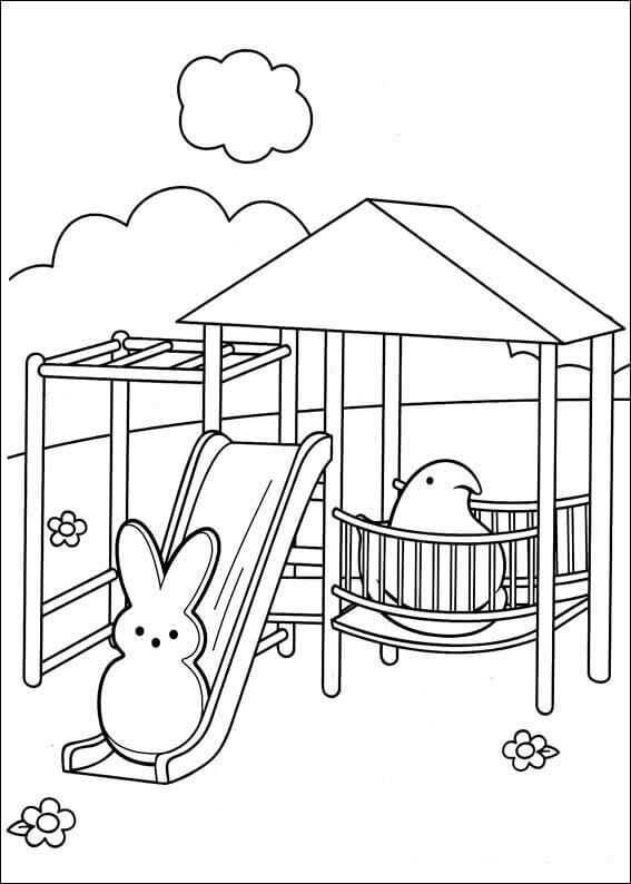 Free Printable Marshallow Peeps Coloring Pages