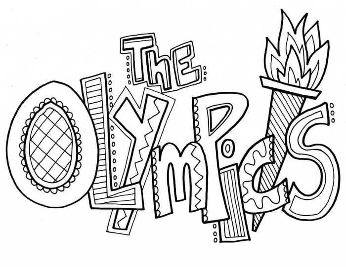 Free Printable Olympics Coloring Pages