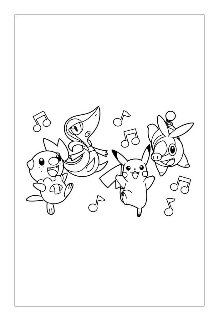 Free Printable Pikachu Coloring Pages