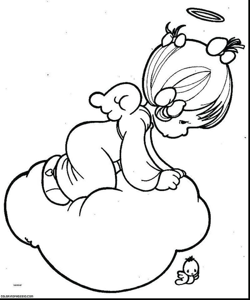 precious moments coloring pages angels