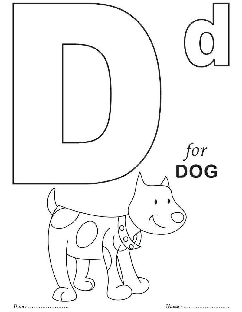 Free Printable Preschool Alphabet Coloring Pages