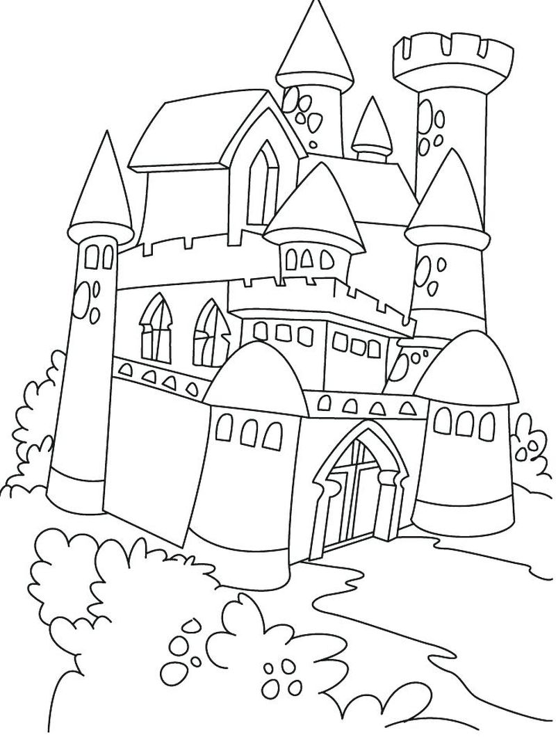 Free Printable Princess Castle Coloring Pages