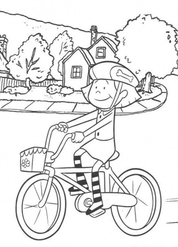 free printable road cycling coloring pages