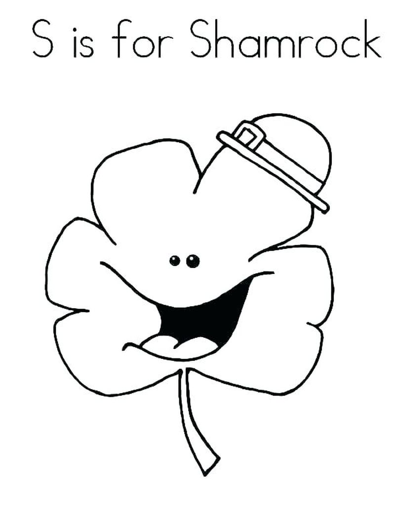 Free Printable Shamrock Coloring Page