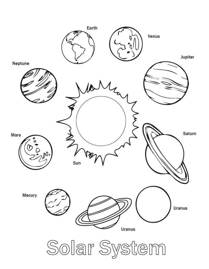 mars planet free coloring pages