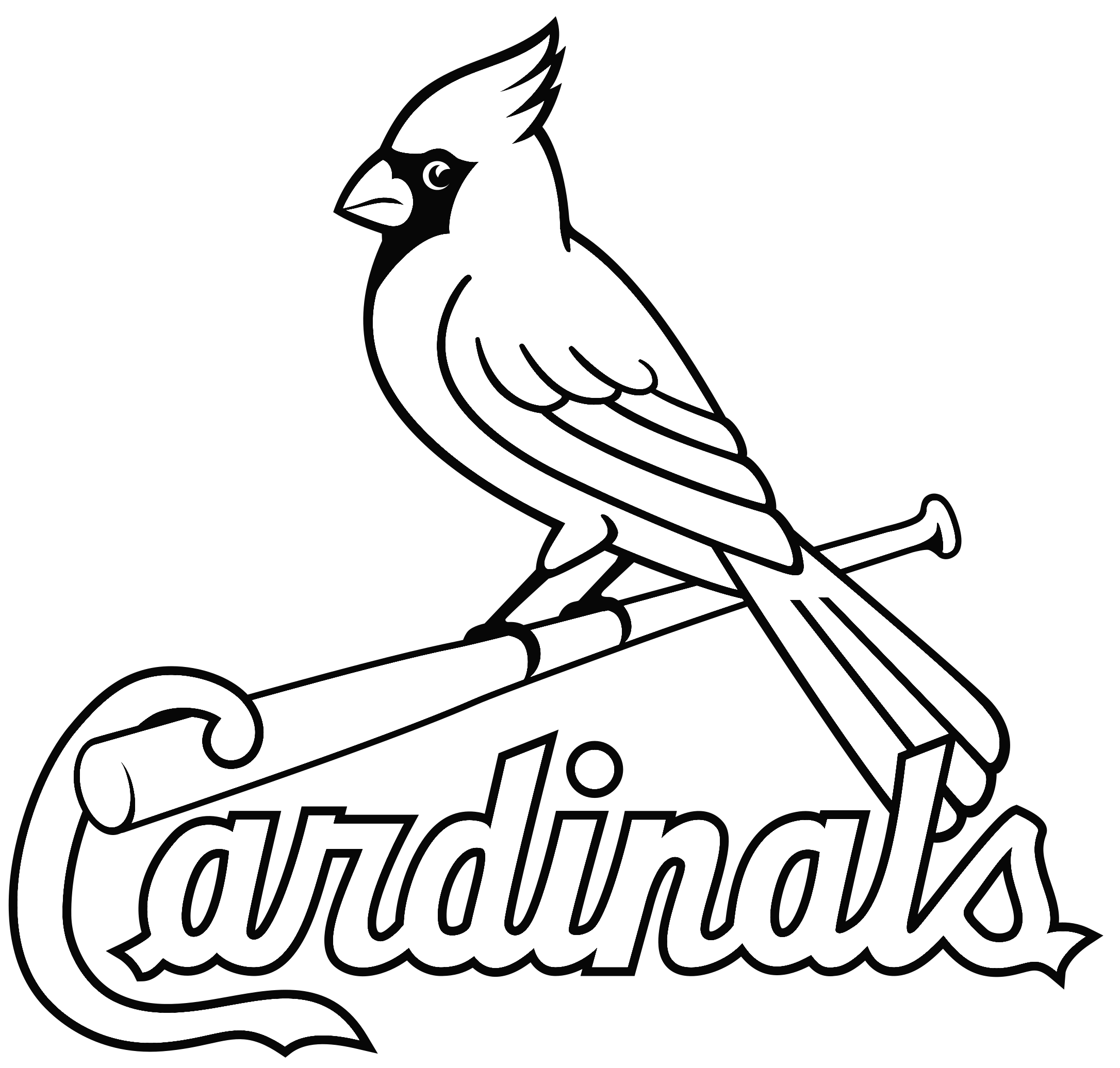 free printable st. louis cardinals coloring pages