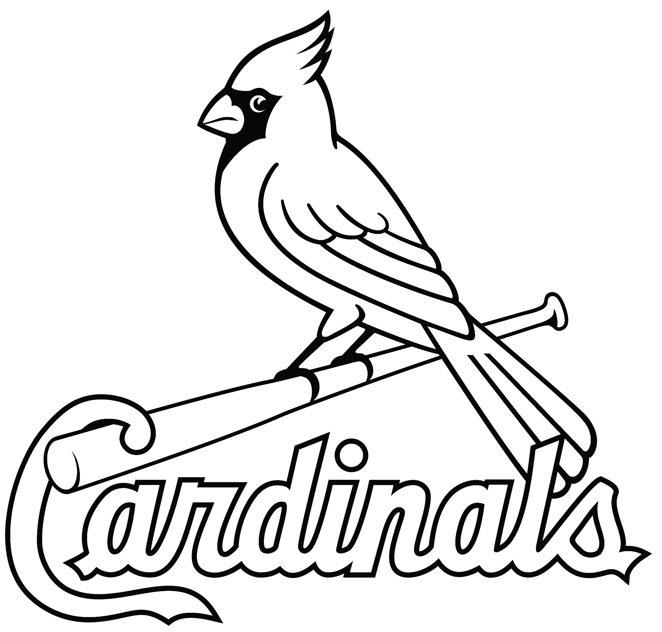 Printable St. Louis Cardinals Coloring Pages Pdf 