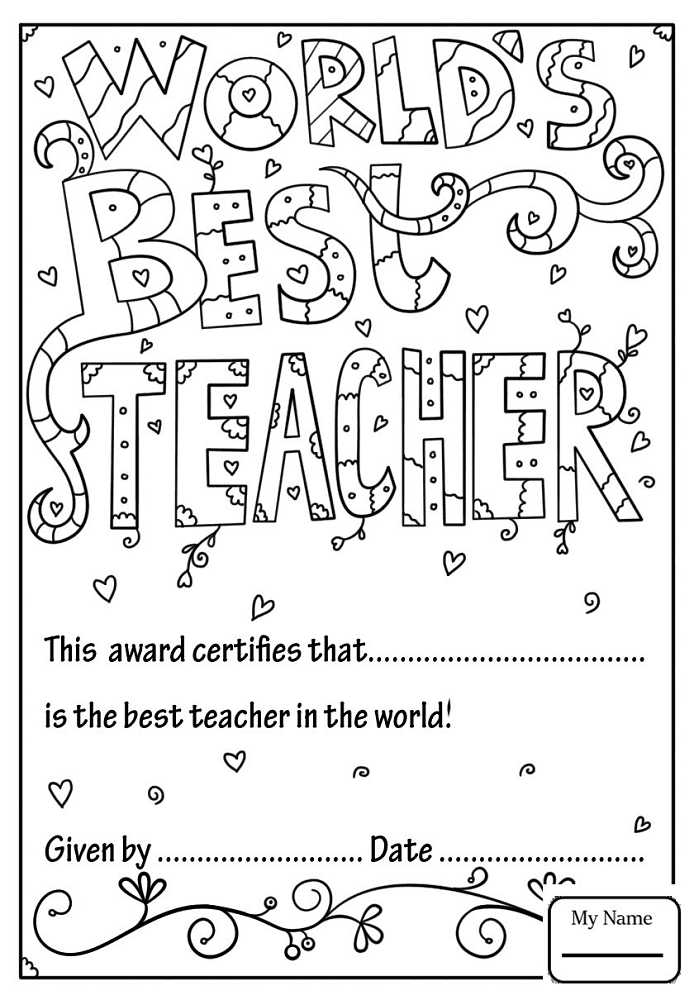 Free Printable Teacher Appreciation Cards To Color