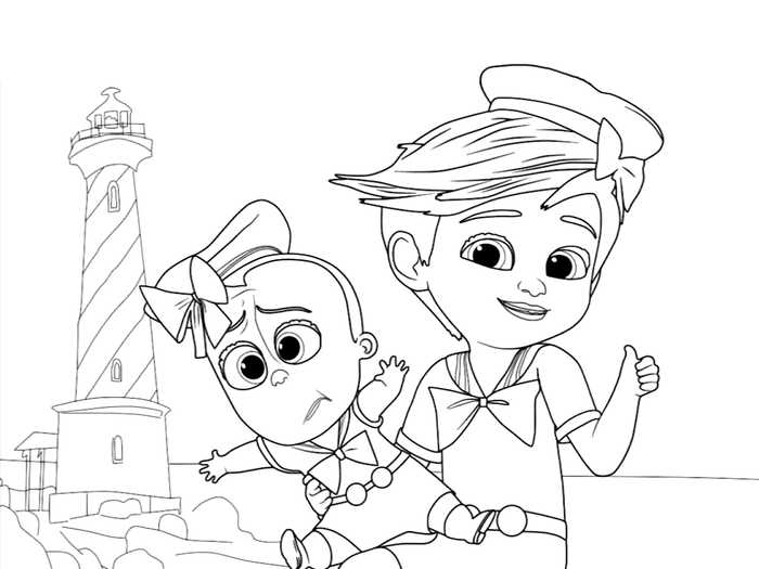 Free Printable The Boss Baby Back In Business Coloring Pages