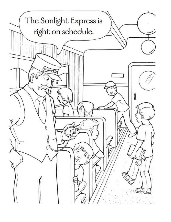 Free Printable The Polar Express Coloring Pages