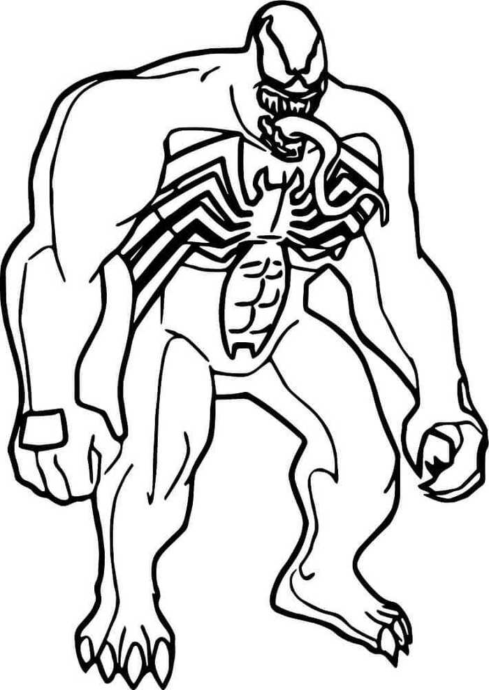 Free Printable Venom Coloring Images