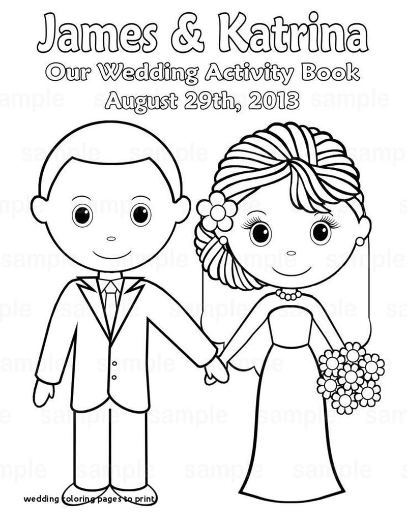 wedding coloring page