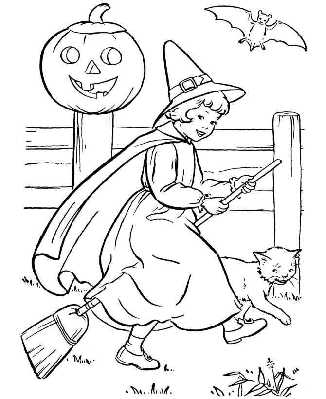 Free Printable Witch Coloring Sheets