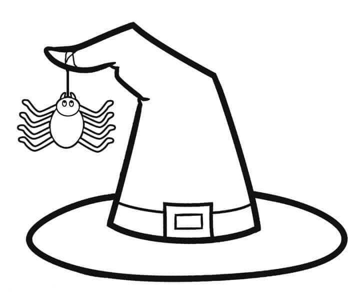 Free Printable Witch Hat Coloring Pages