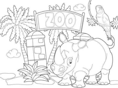 Free Printable Zoo Colouring Pages