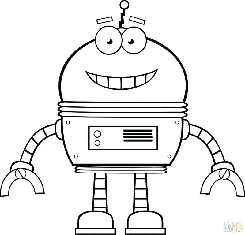 Free Robot Coloring Pages Printable