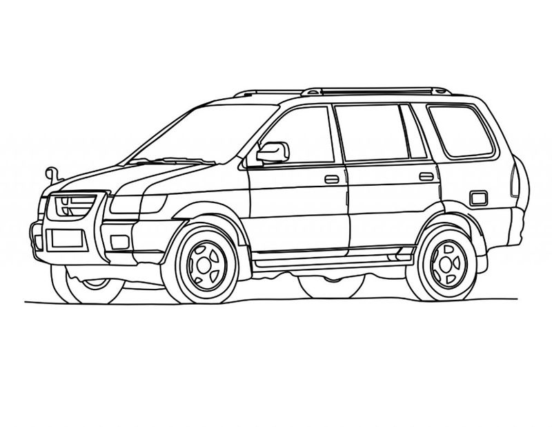Free SUV Car Coloring Pages