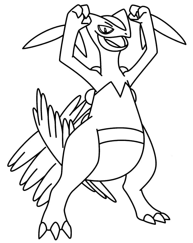 free sceptile coloring pages