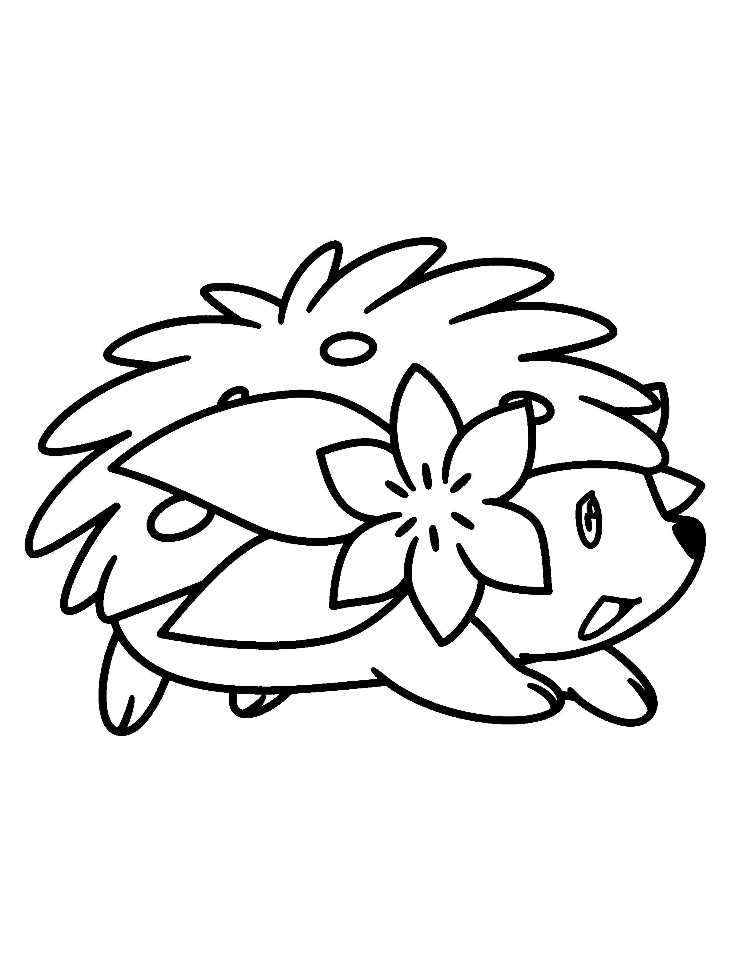 free shaymin coloring pages
