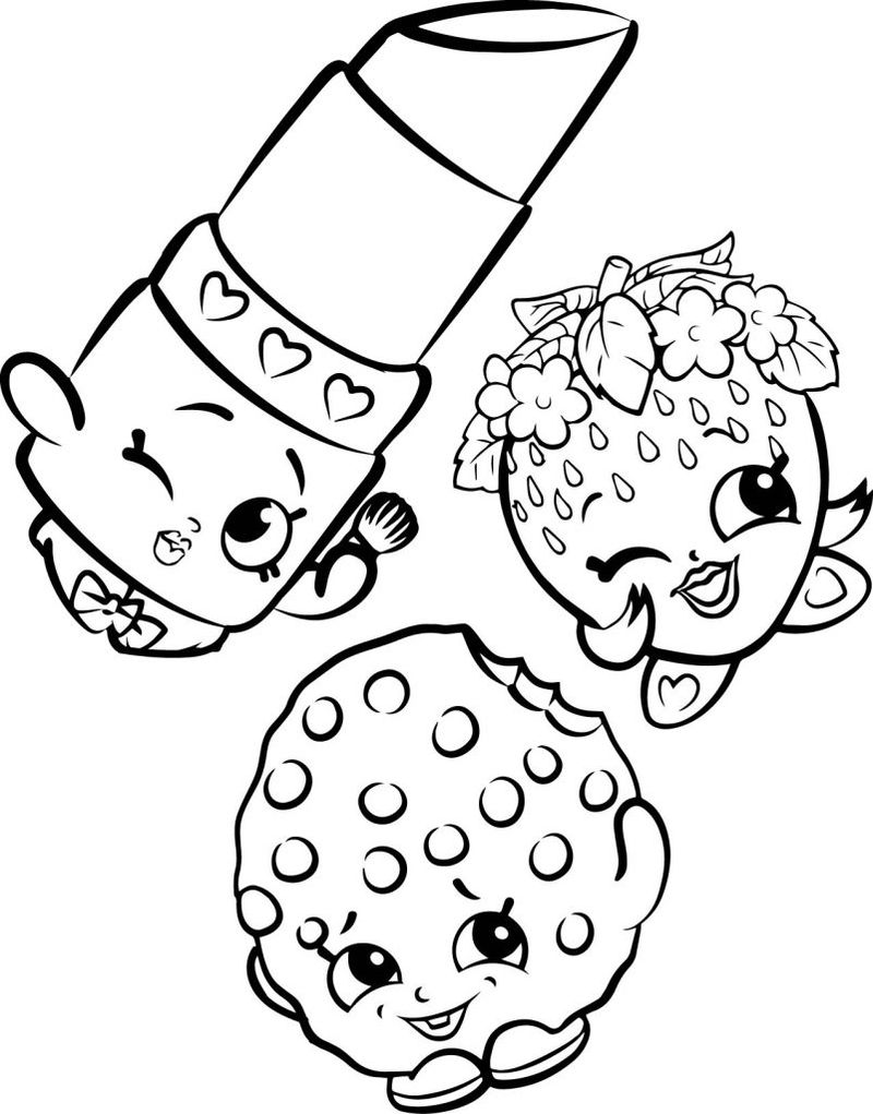 Free Shopkins Coloring Pages Images