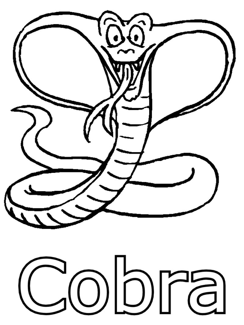 Free Snake Coloring Pages