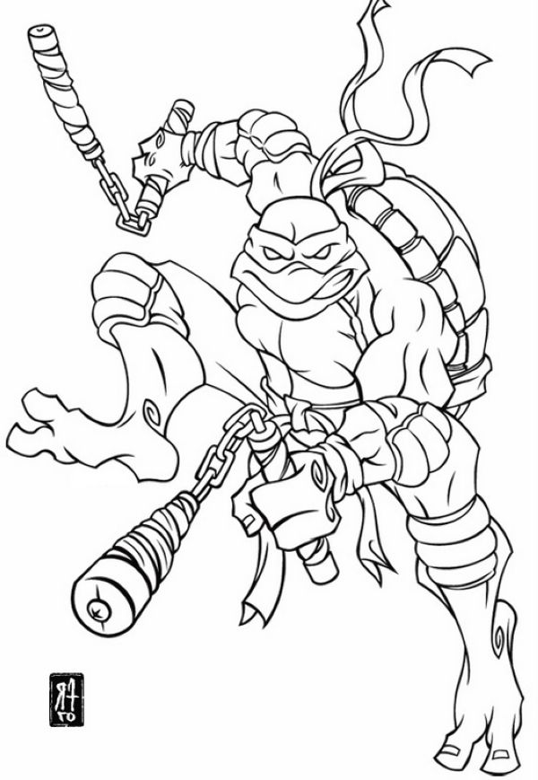 Free Teenage Mutant Ninja Turtles Coloring Page