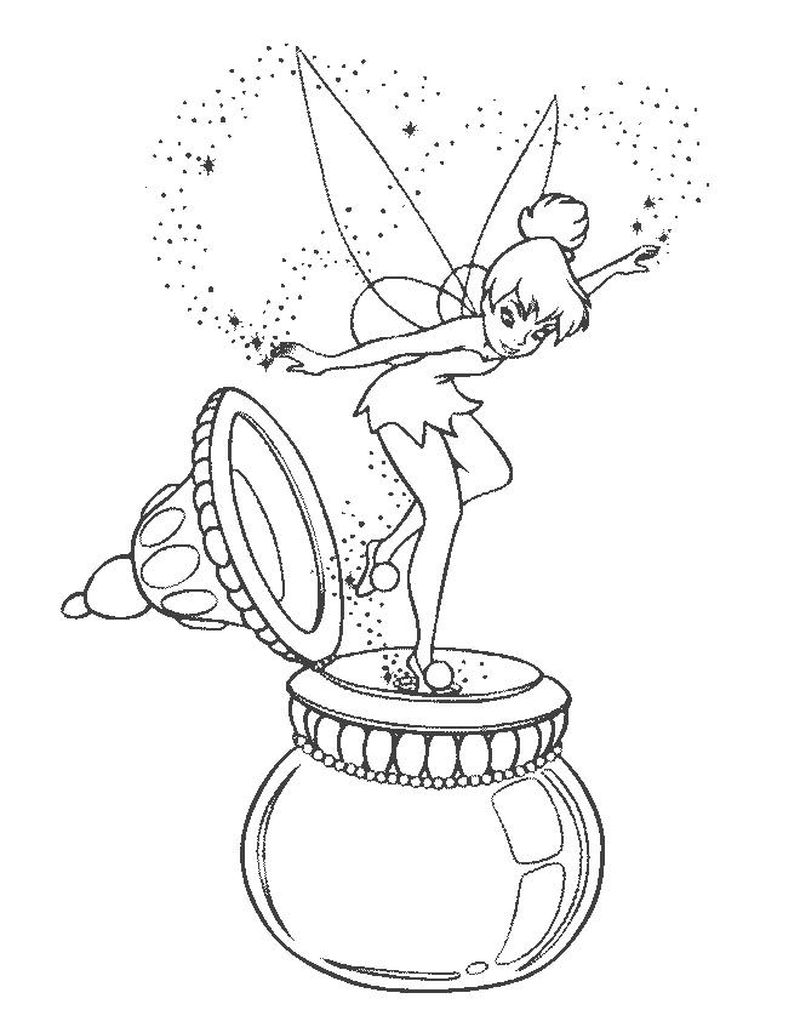 Free Tinkerbell Coloring Book Pages