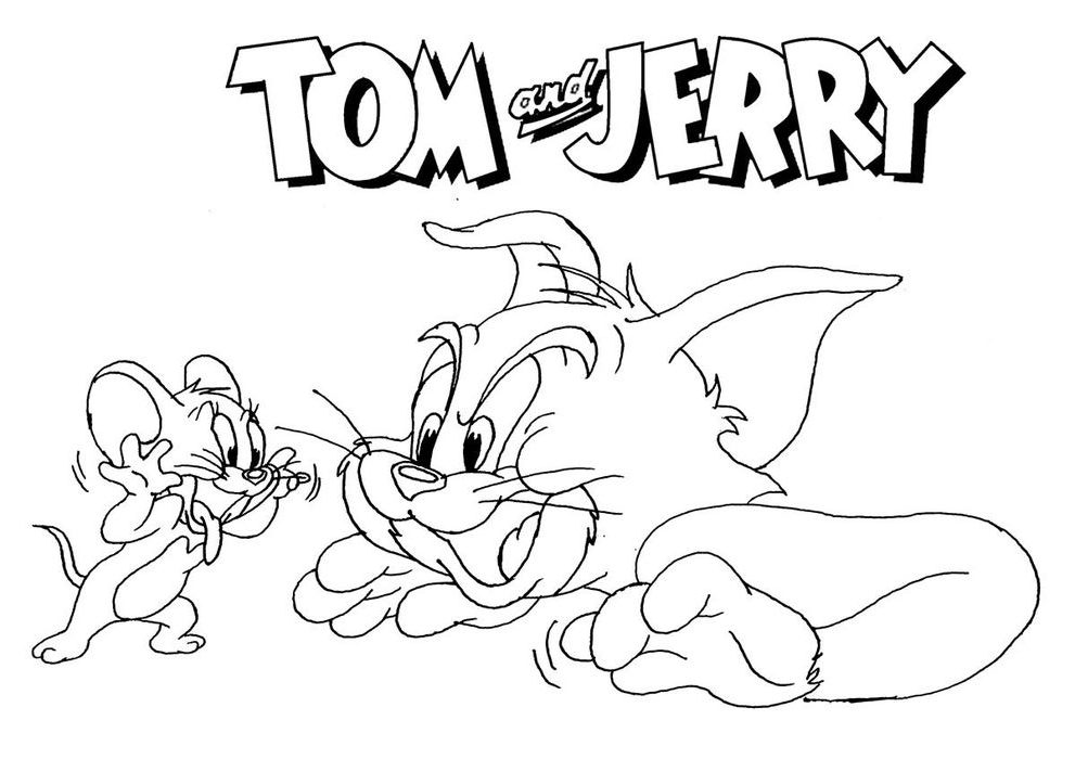 Free Tom And Jerry Coloring Pages To Print