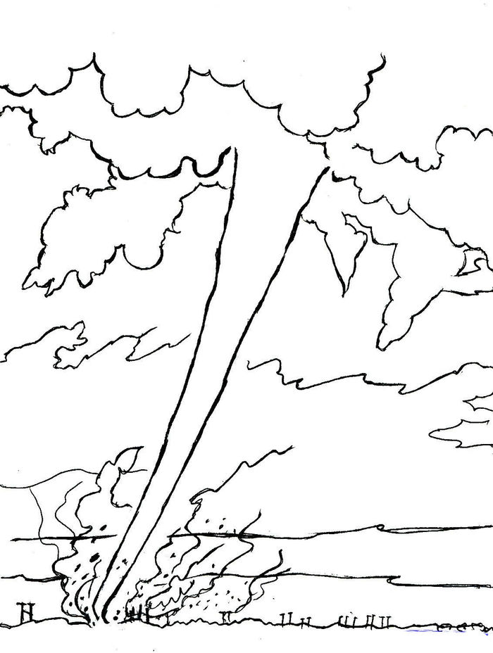 Free Tornado Coloring Pages
