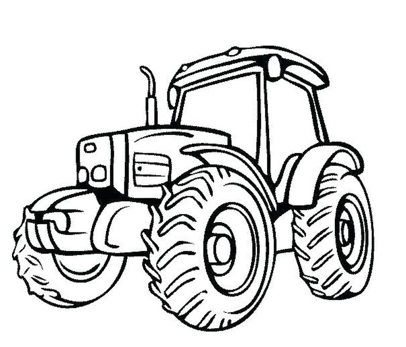 Free Tractor Coloring Pages Printable