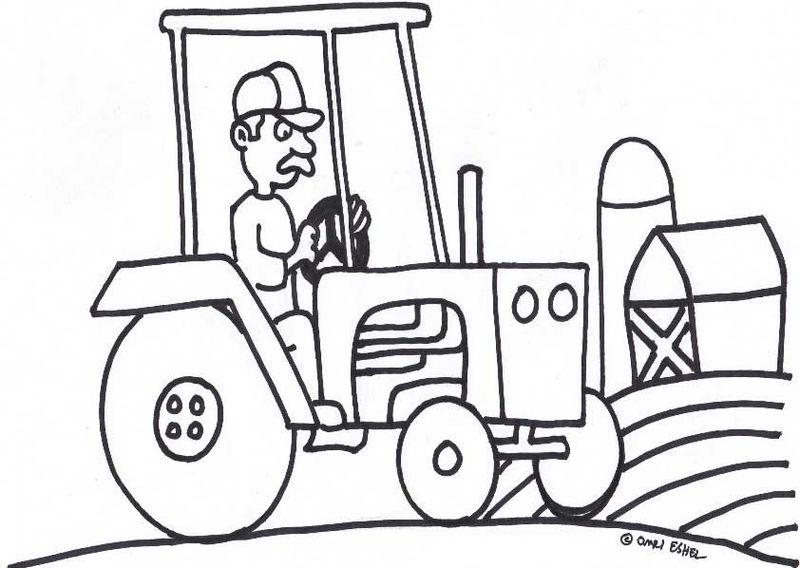 Printable Tractor Coloring Pages PDF For Kids - Coloringfolder.com