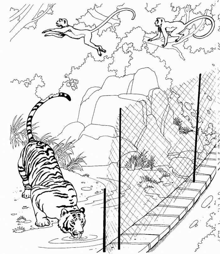 Free Zoo Coloring Pages