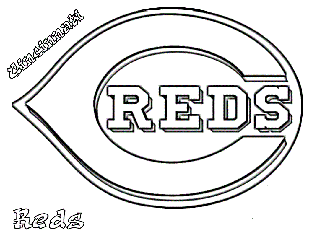 free cincinnati reds coloring pages to print